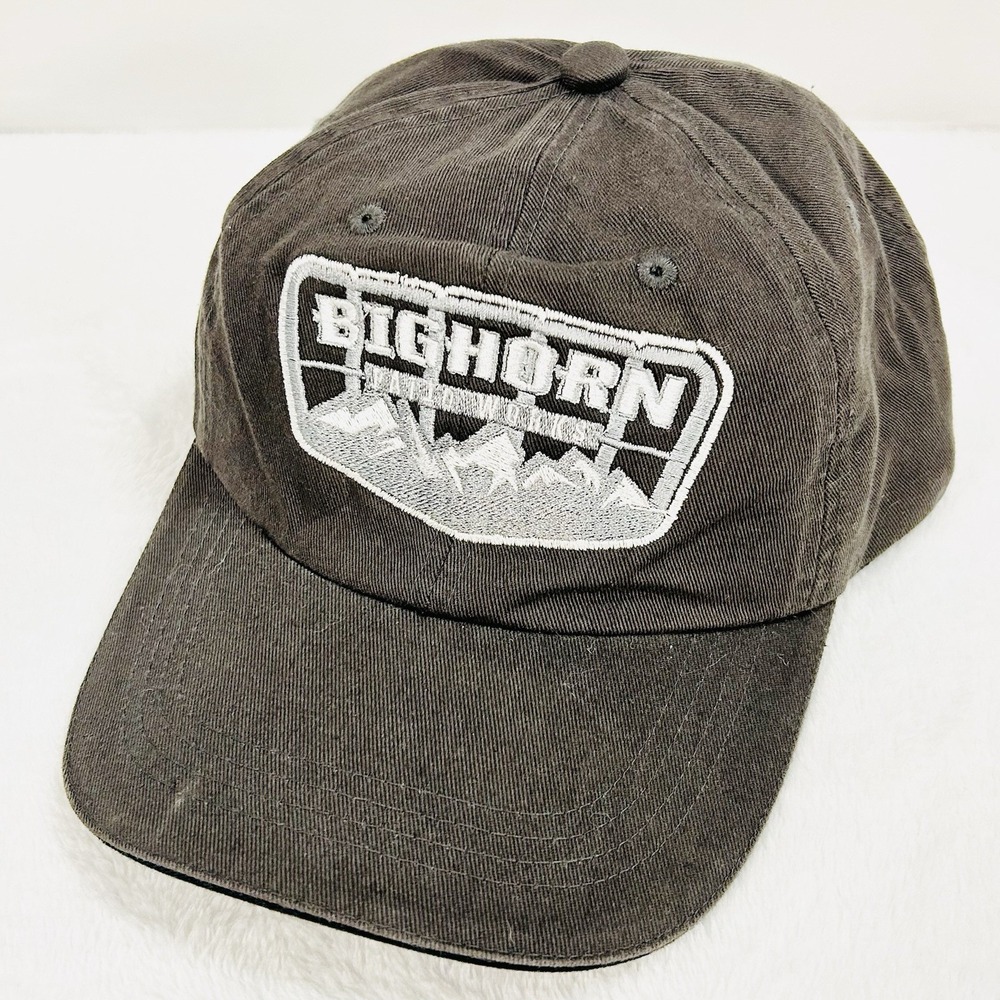Bighorn Patio Works Patch Hat Cap Adjustable Strapback Gray Outdoors‎ Workwear